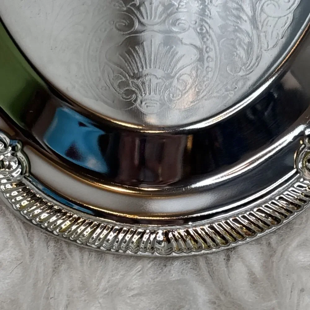 Elegant Silver plated Serving Tray By Old Hampshire Approx 10